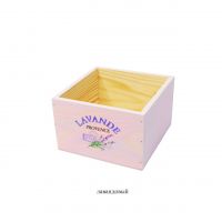 Ящик деревянный для цветов и подарков Лаванда, 15 х 15 х 9.5 см - вид 2 миниатюра
