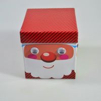 Коробка квадратная Печенька/Дед Мороз, набор из 3 шт, Z13-13 - вид 3 миниатюра