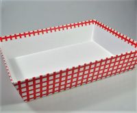 Коробка для композиций с новогодним дизайном, 8 х 35 х 27 см, W38-17 - вид 1 миниатюра