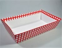 Коробка для композиций с новогодним дизайном, 8 х 33 х 20 см, W38-18 - вид 1 миниатюра