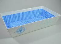 Коробка для композиций с новогодним дизайном, 8 х 33 х 20 см, W38-18 - вид 4 миниатюра