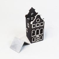 Интерьерный домик Амстердам, 125 х 120 х h270 мм, темный графит, M - вид 1 миниатюра