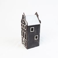 Интерьерный домик Амстердам, 125 х 120 х h270 мм, темный графит, M - вид 2 миниатюра