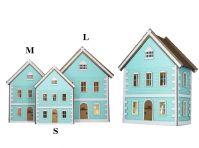Интерьерный домик Женева бирюзовый, 170 х 72 х h230 мм, S - вид 1 миниатюра