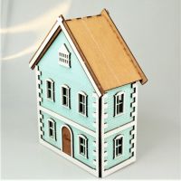 Интерьерный домик Женева бирюзовый, 207 х 93 х h276 мм, M - вид 3 миниатюра