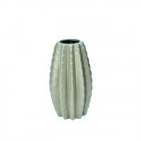 Ваза керамическая Кактус, h24 х d5,5 см,серый, Z2-37 - вид 1 миниатюра