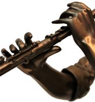 Фигура Джазмен с трубой, h39 см, полистоун, W26-25 - вид 5 миниатюра
