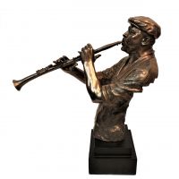 Фигура Джазмен с трубой, h39 см, полистоун, W26-25 - вид 1 миниатюра