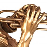 Фигура Джазмен с тромбоном, h39 см, полистоун, W26-25 - вид 3 миниатюра