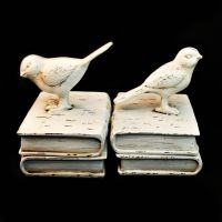 Фигурка Птица на книге, комплект из 2 шт, 12 х 9.5 х h13 см, полистоун, W26-30 - вид 1 миниатюра