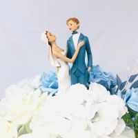 Свадебная фигурка пара, 23 см - вид 3 миниатюра