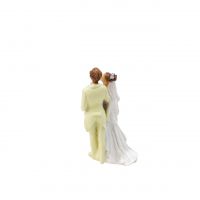 Свадебная фигурка пара, 14 см - вид 4 миниатюра