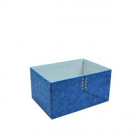 Коробка-органайзер без крышки, 34 х 17,5 х 24 см, экокожа, синий, Z8-4 Коробка-органайзер без крышки, 34 х 17,5 х 24 см, экокожа, синий, Z8-4