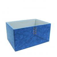 Коробка-органайзер без крышки, 39 х 29 х 22 см, экокожа, синий, Z8-4 Коробка-органайзер без крышки, 39 х 29 х 22 см, экокожа, синий, Z8-4
