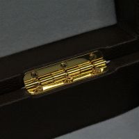 Коробка-органайзер с откидной крышкой, 46 х 24 х 7,5 см, экокожа, шоколад, Z8-7 - вид 1 миниатюра