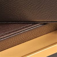 Коробка-органайзер с откидной крышкой, 46 х 24 х 7,5 см, экокожа, шоколад, Z8-7 - вид 3 миниатюра