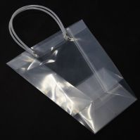 Сумка пластиковая прозрачная, 26 х 24 х 12 см, 10 шт, М69-22 - вид 1 миниатюра