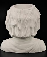 Гипсовая голова-кашпо Альберт Эйнштейн, h22,5 см - вид 3 миниатюра
