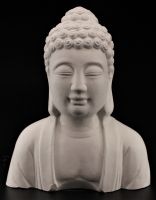 Гипсовый бюст Будда, h24 см - вид 1 миниатюра