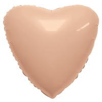 Шар фольгированный Сердце сатин, 18" - вид 1 миниатюра