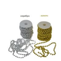 Бусы на бобине металлик 10 мм х 11 м, M99-10 Бусы на бобине металлик 10 мм х 11 м, M99-10