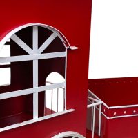 Фигура декоративная Поезд новогодний h70 х 190 х 30 см, металл, красный/белый, FA42-54 - вид 2 миниатюра