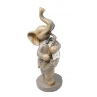 Фигура Слоны музыканты, комплект из 3 шт,полистоун, W26-40 - вид 2 миниатюра