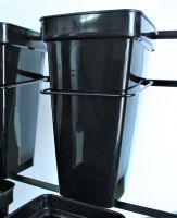 Стойка металлическая на колесах на 9 квадратных ваз, 89,5 х 69 х 144 см, черный, Z4-5 - вид 1 миниатюра