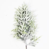 Ветка еловая искусственная со снегом, 60 см, W35-35 - вид 3 миниатюра