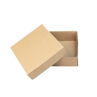 Коробка с крышкой, 12 х 12 х 4 см, крафт, К30 - вид 2 миниатюра