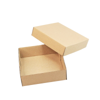 Коробка с крышкой, 12 х 12 х 4 см, крафт, К30 - вид 3 миниатюра