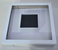 Коробка пластик с картонным дном и крышкой, 50 х 40 х 40 см, белый, W77-6 - вид 1 миниатюра