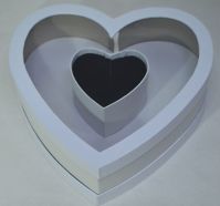 Коробка Сердце 50 х 40 х 40 см, белый, W77-4 - вид 1 миниатюра