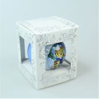 Елочный шар Символ Года 2022 г, 8,5см, стекло - вид 3 миниатюра