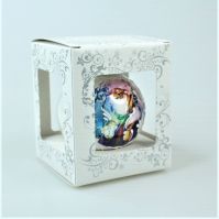Елочный шар Символ Года 2022 г, 8,5см, стекло - вид 13 миниатюра