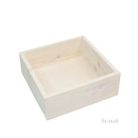 Ящик деревянный для цветов и подарков, 20 х 20 х 7.5 см - вид 5 миниатюра