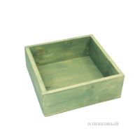 Ящик деревянный для цветов и подарков, 20 х 20 х 7.5 см - вид 4 миниатюра