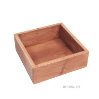 Ящик деревянный для цветов и подарков, 20 х 20 х 7.5 см - вид 3 миниатюра