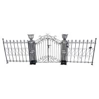 Ворота металлические декоративные h111 х 315 х 18 см, черный, FA42-53 Ворота металлические декоративные h111 х 315 х 18 см, черный, FA42-53