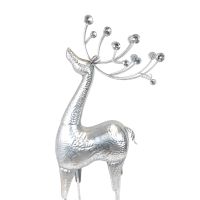 Фигура декоративная Олень новогодний h125 см, металл, FA42-19 - вид 2 миниатюра