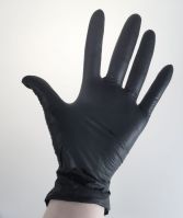 Перчатки нитриловые, черный, размер М - вид 1 миниатюра