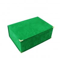 Коробка прямоугольная с откидной крышкой h13.5 х 35.5 х 25 см, бархат, Z39-31 - вид 4 миниатюра