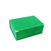 Коробка прямоугольная с откидной крышкой h10.5 х 29.5 х 21 см, бархат, Z39-31 - вид 5 миниатюра