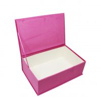 Коробка прямоугольная с откидной крышкой h14 х 40 х 26.5 см, бархат, Z39-32 - вид 2 миниатюра