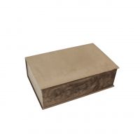 Коробка прямоугольная с откидной крышкой h12 х 37 х 23.5 см, бархат, Z39-32 - вид 3 миниатюра