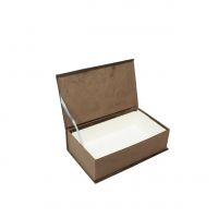 Коробка прямоугольная с откидной крышкой h10 х 34 х 20.5 см, бархат, Z39-32 - вид 3 миниатюра