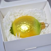 Елочное украшение Лимон, 7,5 см, стекло - вид 1 миниатюра