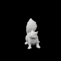 Гипсовая фигурка Белочка h9 см, белый - вид 3 миниатюра