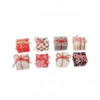 Новогодний декор Подарок 3 х 3 х 4 см, набор из 8 шт Новогодний декор Подарок 3 х 3 х 4 см, набор из 8 шт