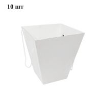 Коробка для букета 16 х 30 х 43 см, 10 шт, белый Коробка для букета 16 х 30 х 43 см, 10 шт, белый